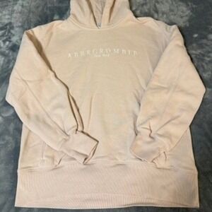 Abercrombie & Fitch Hoodie Women Size XS Soft A&F Collection Peach EUC